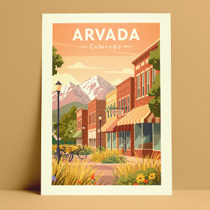 Vintage Arvada Colorado Vykort
