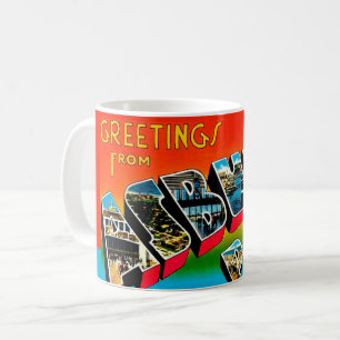 Vintage Asbury Park NJ vykort Kaffemugg