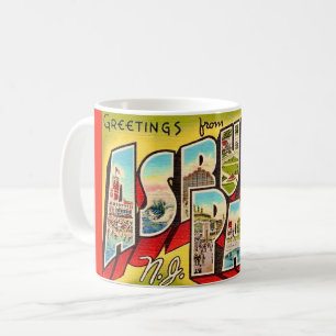 Vintage Asbury Park vykortsmugg Kaffemugg