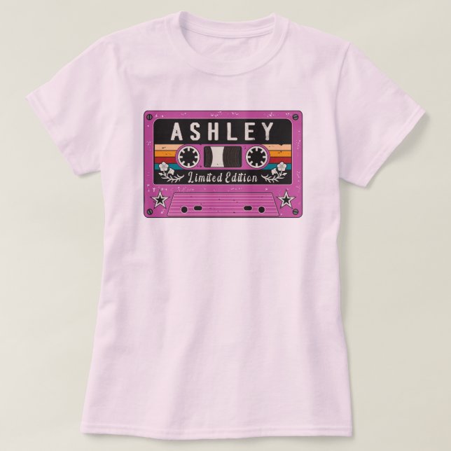 Vintage Ashley Namn T-Shirt (Design framsida)