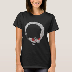Vintage asiatisk japansk Koi Karp Fiske Nyhetssak T Shirt