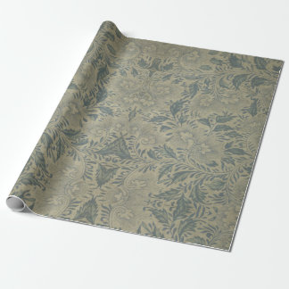 VINTAGE ASIATISK TOALETT BLOMMOR-ELEGANT GRÅ CHINO PRESENTPAPPER