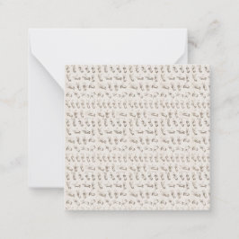 Vintage ASL-teckenspråk - julklapp Anteckningskort