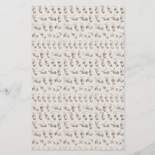 Vintage ASL-teckenspråk - julklapp Brevpapper
