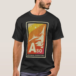 Vintage Aso Alpen Signal Observatorium Disted T Shirt