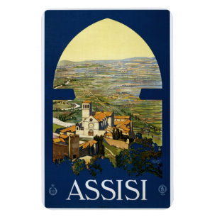 Vintage Assisi Italien magnet