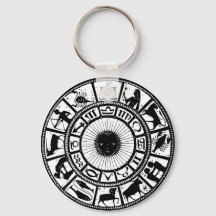 Vintage Astrology Zodiac Wheel