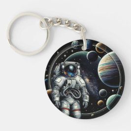 Vintage Astronaut och planeter