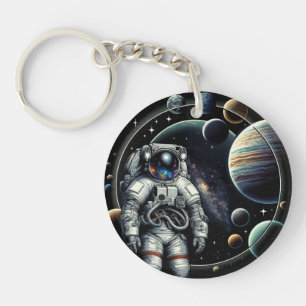 Vintage Astronaut och planeter