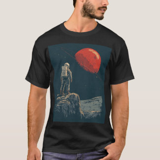 Vintage Astronaut Rymd Planet T-Shirt