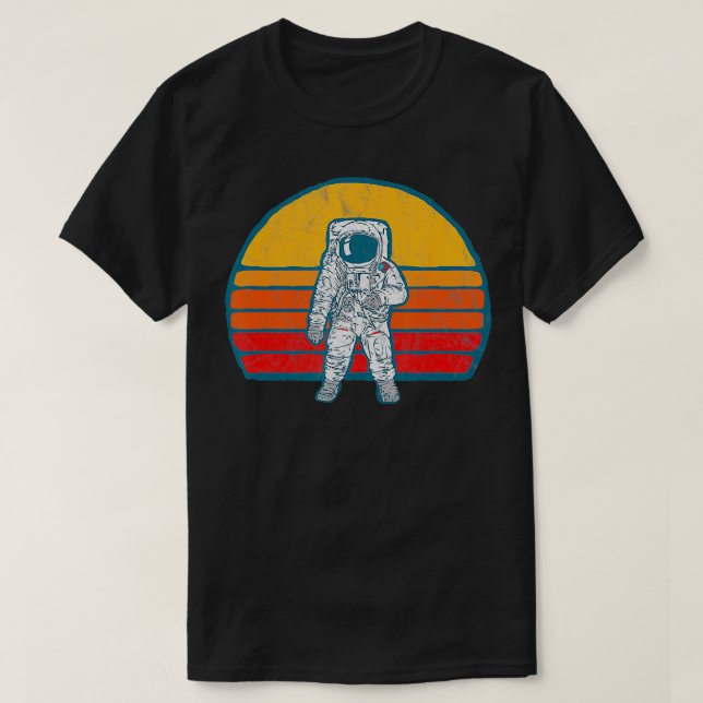 Vintage Astronaut Space Retro 80s Throwback T Shirt (Design framsida)