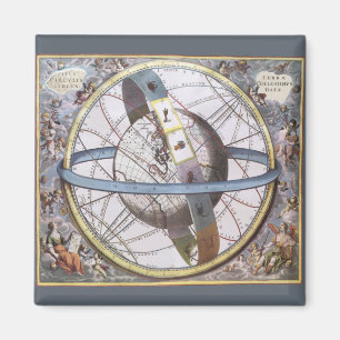 Vintage Astronomi, Celestial av Andreas Cellarius Magnet
