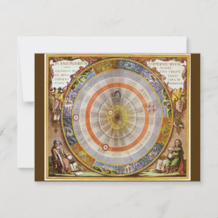 Vintage Astronomi Celestial Copernican Planisphere