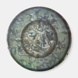 Vintage Astronomi Celestiala Norra Stjärnbilden Magnet