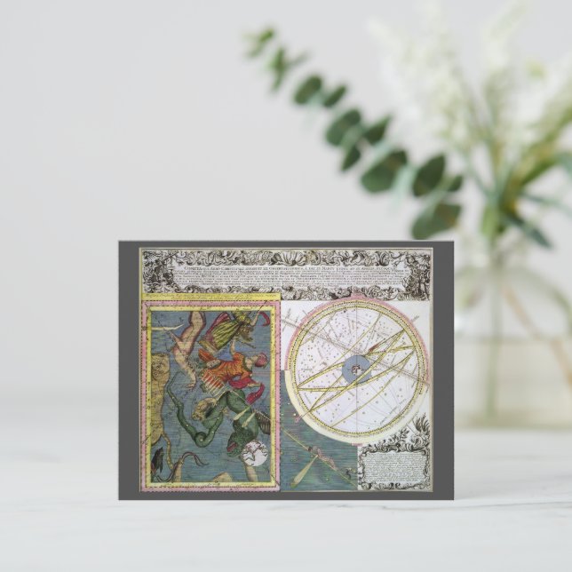 Vintage Astronomi, Comet Väg by Matthaeus Seutter (Stående Fram)