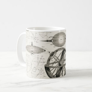 Vintage Astronomi Globe Kaffemugg