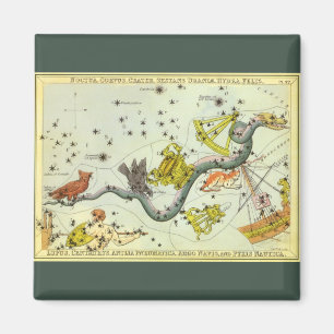 Vintage Astronomi, hydra- bindningskonstellationer Magnet