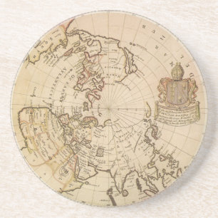 Vintage astronomi, kelestial planisphere Karta Underlägg Sandsten