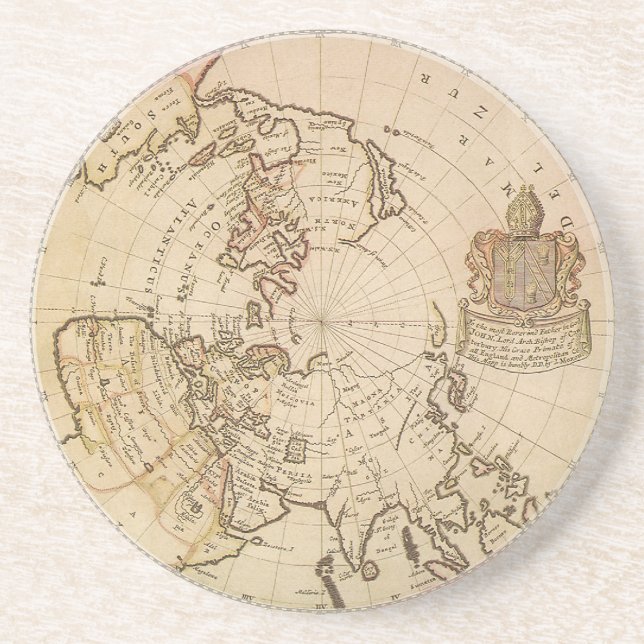 Vintage astronomi, kelestial planisphere Karta Underlägg Sandsten (Framsidan)