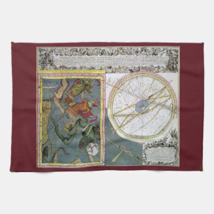 Vintage Astronomi, Kometbana av Matthaeus Seutter Kökshandduk