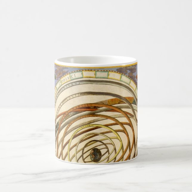 Vintage Astronomi Omloppsbana Planeter, Andreas Ce Kaffemugg (Center)