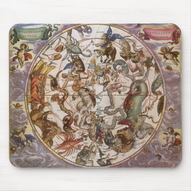 Vintage Astronomi, Södra himlens stjärnbilder Musmatta (Framsidan)