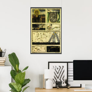 Vintage Astronomi, Stella Magorum, kelestialstenar Poster
