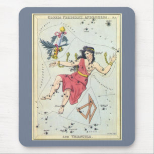 Vintage Astronomi, Stjärnbilder, Andromeda Musmatta