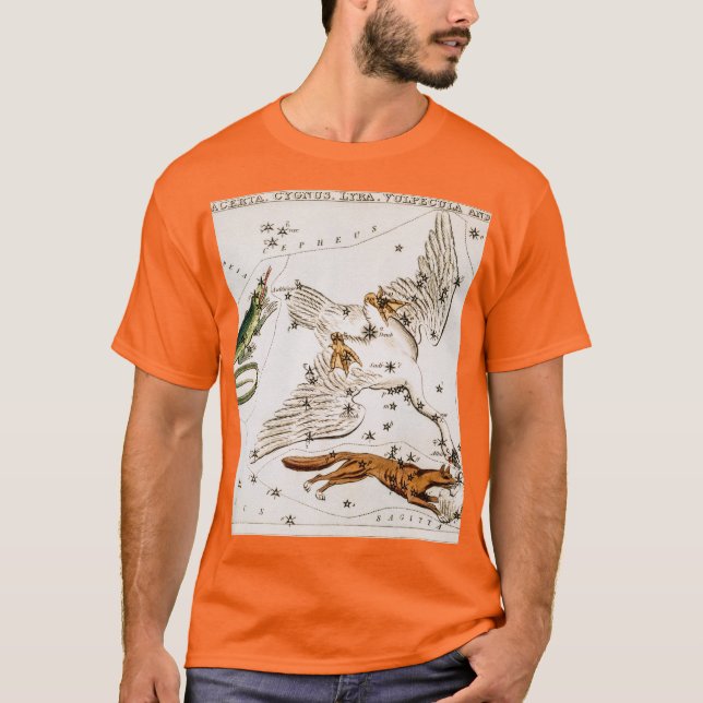Vintage Astronomiskt Karta T Shirt (Framsida)