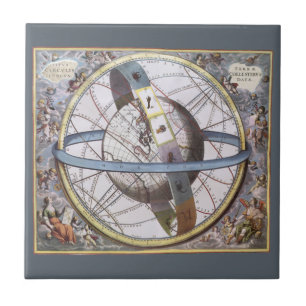 Vintage Astronomy, Celestial av Andreas Cellarius Kakelplatta