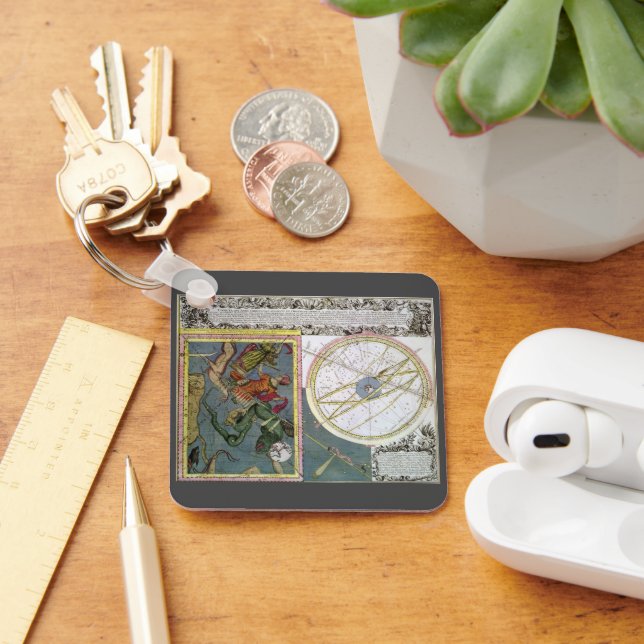 Vintage Astronomy Celestial by Matthaeus Seutter Nyckelring (Skrivbord)