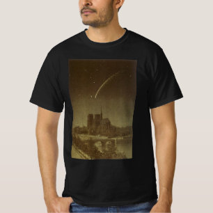 Vintage Astronomy, Donati Comet över Paris 1858 T Shirt