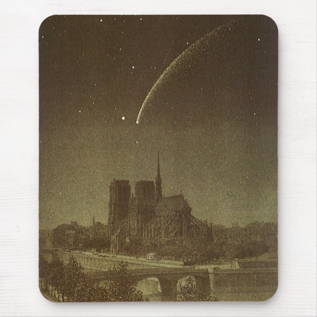 Vintage Astronomy, Donatihimlen över Paris år 1858 Musmatta (Framsidan)