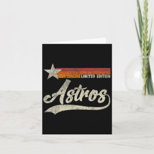 Vintage Astros Retro Stil 70-talet första Namn Kort