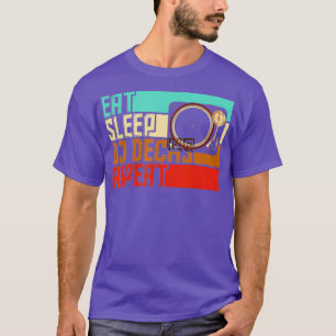 Vintage Ät viloläge Upprepa DJ-däck T Shirt