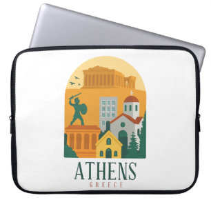 Vintage Aten Grekland Travel - Parthenon Laptop Fodral
