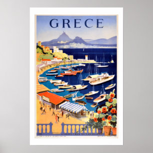 Vintage Aten - Greklands resebyrå Poster