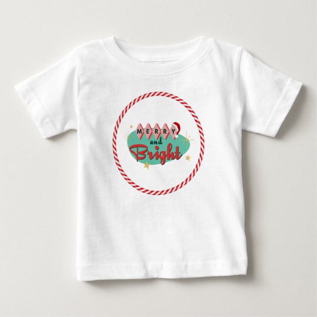 Vintage/återköp - merry & Bright T Shirt (Framsida)