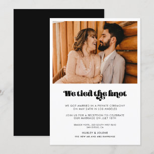 Vintage-återställningsskript Vi kopplade ihop knän Inbjudningar