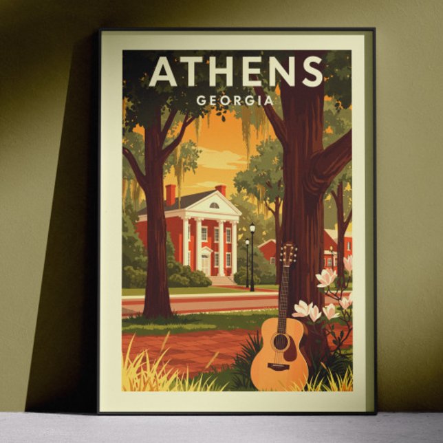 Vintage Athens Georgia Poster (Skapare uppladdad)