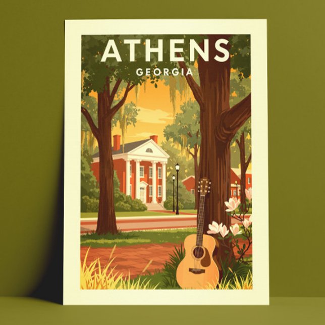 Vintage Athens Georgia Vykort (Skapare uppladdad)