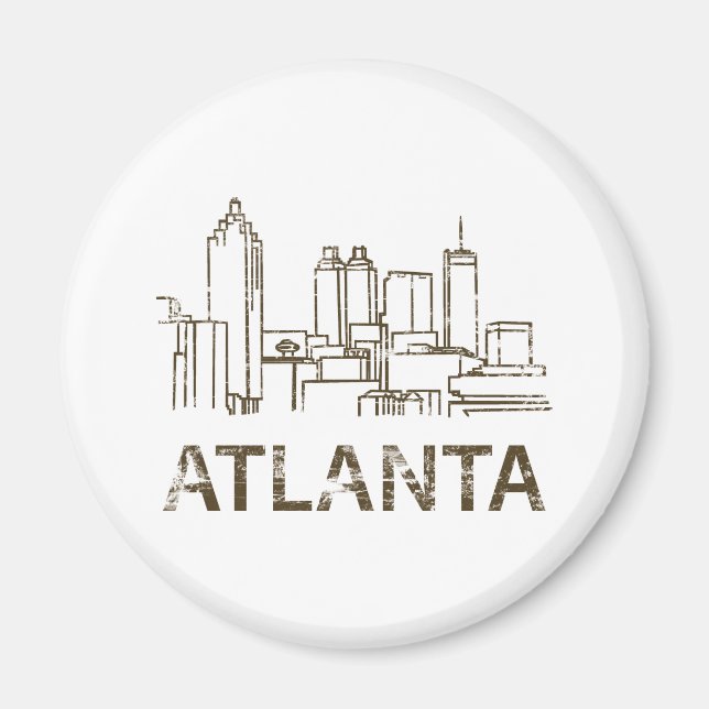 Vintage Atlanta Magnet (Framsidan)