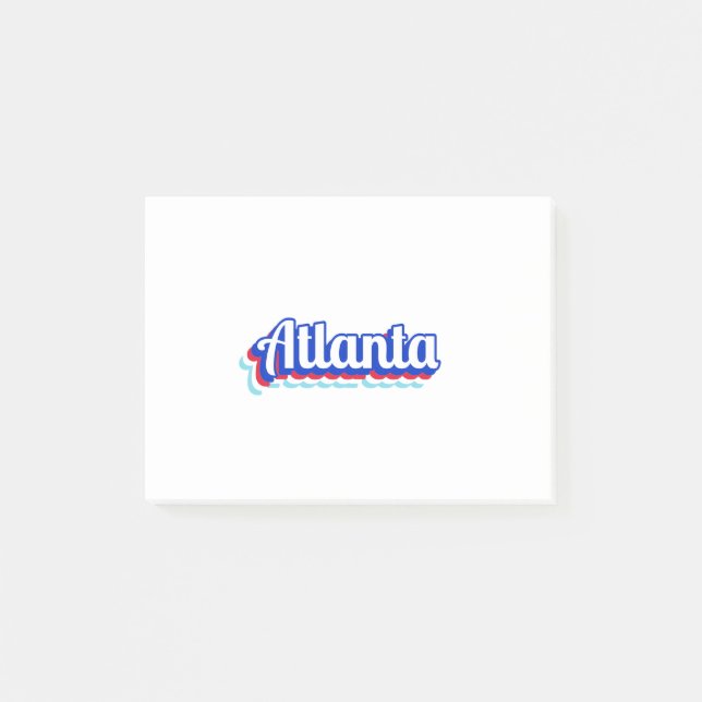 Vintage Atlanta Post-it Block (Framsida)