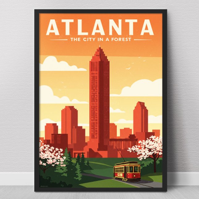 Vintage Atlanta Poster (Skapare uppladdad)