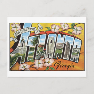 Vintage Atlanta-vykort Vykort