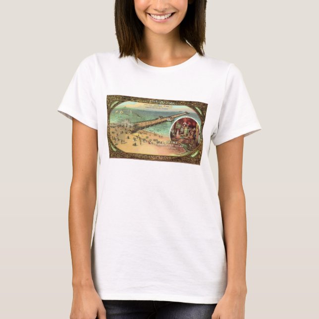 Vintage Atlantic City Pier Tee Shirt (Framsida)