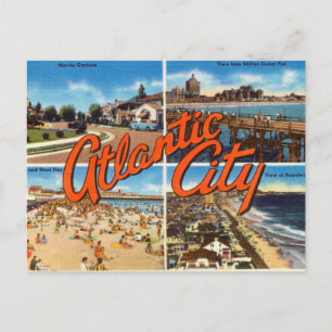Vintage Atlantic City Vykort