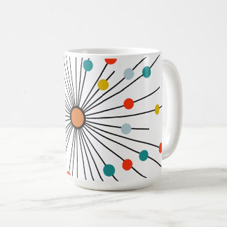 Vintage Atomic Dot Retro Kaffemugg