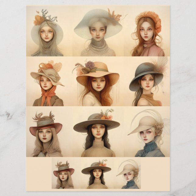 Vintage att dam SCV 5-stiliserade hondjur (Framsida)