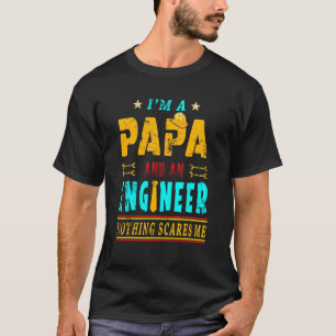 Vintage att jag är Pappa och ett Ingenjör Skrämmer T Shirt